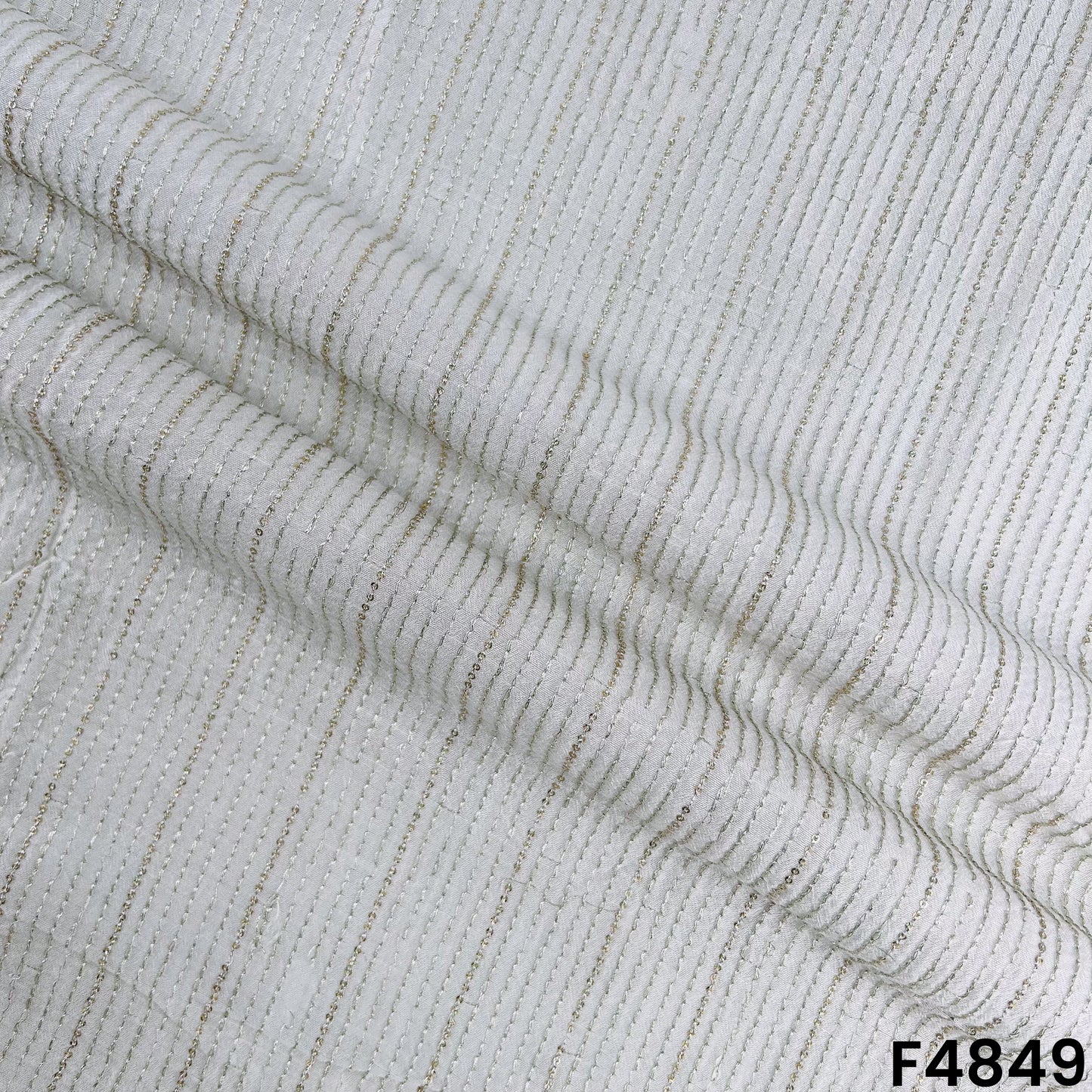 Dyeable Zari Sequins Embroidered Dola Silk-F4849