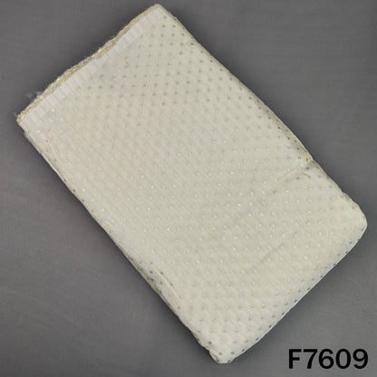 Dyeable Zari Butti Shimmer Tissue Fabric - F7609