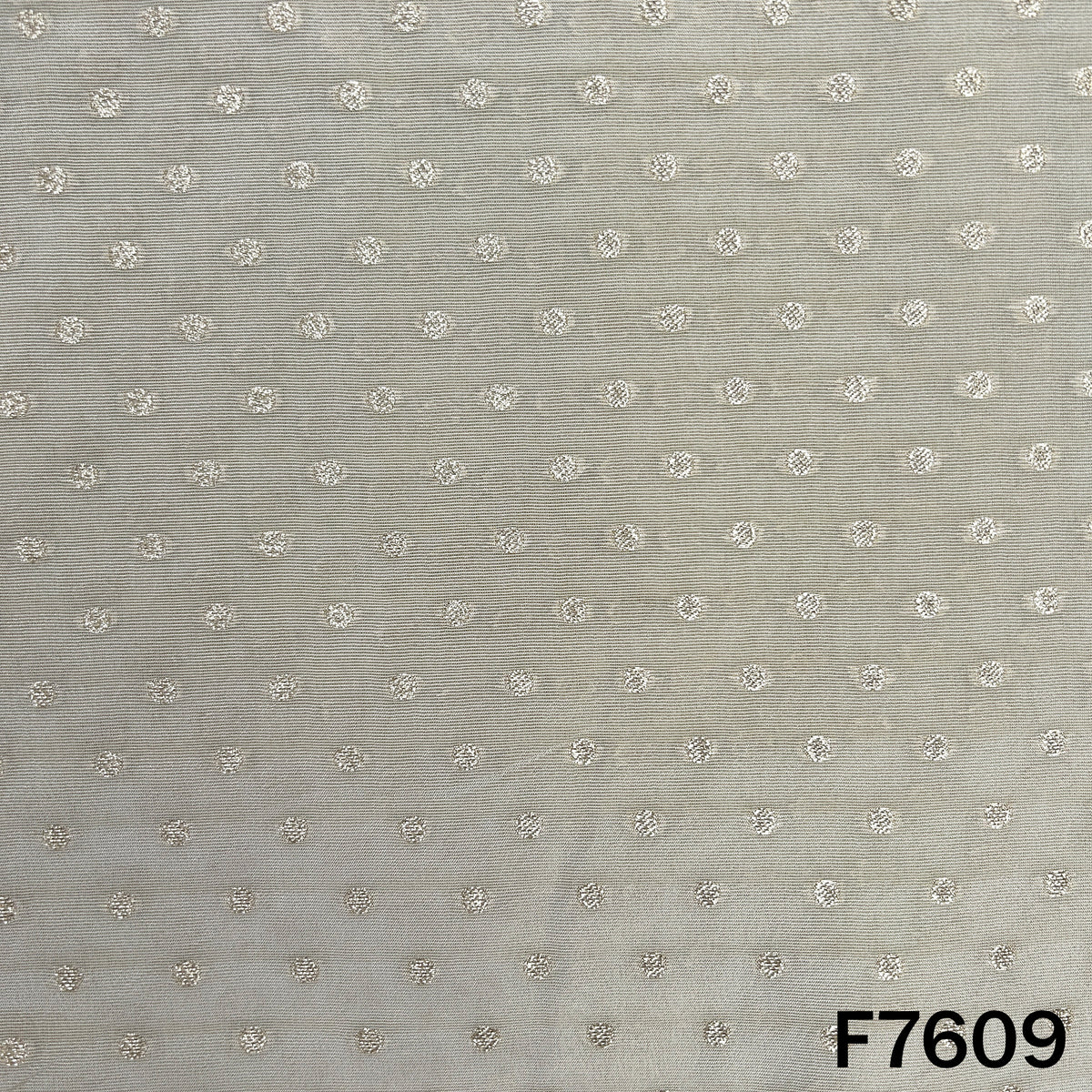 Dyeable Zari Butti Shimmer Tissue Fabric - F7609