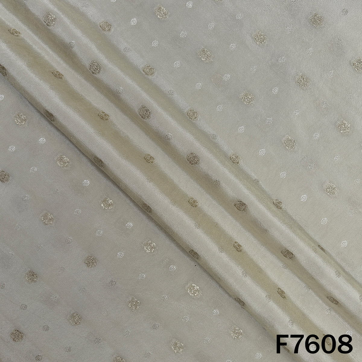 Dyeable Zari Butti Shimmer Tissue Fabric - F7608