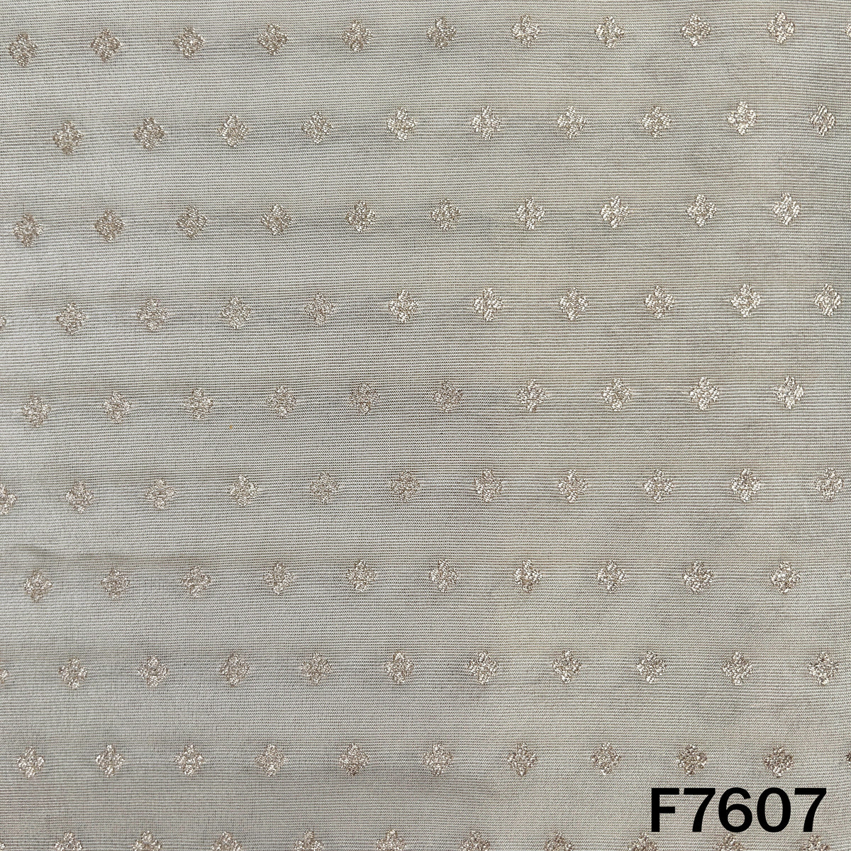 Dyeable Zari Butti Shimmer Tissue Fabric - F7607