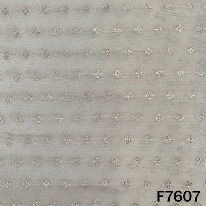 Dyeable Zari Butti Shimmer Tissue Fabric - F7607
