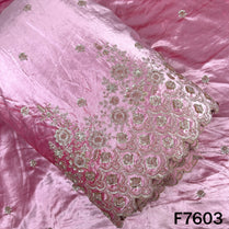 Cut Dana Zari Sequins Work Velvet Fabric - F7603