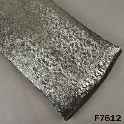Foil Work Wrinkled Georgette Fabric - F7612