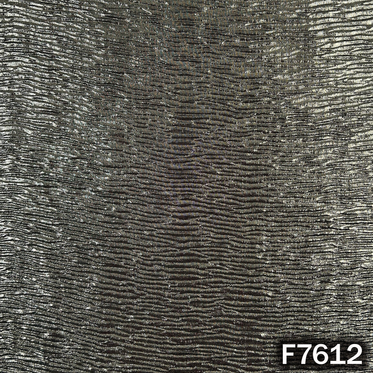 Foil Work Wrinkled Georgette Fabric - F7612