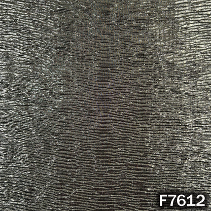 Foil Work Wrinkled Georgette Fabric - F7612
