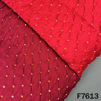 Pure Bandhani Silk Fabric - F7613