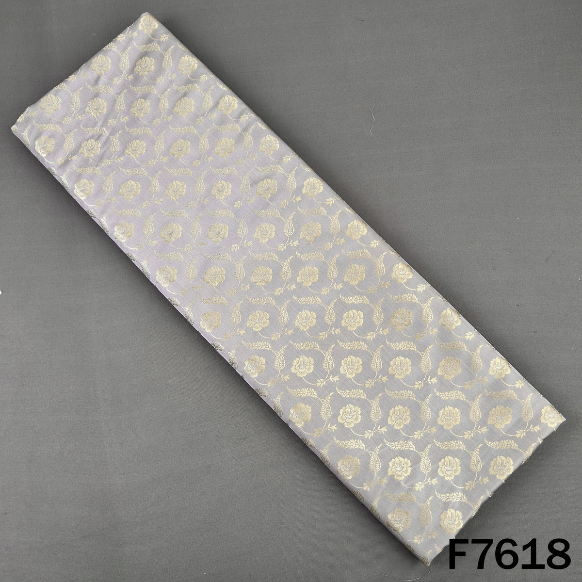 Self Jaquard Brocade Silk Fabric - F7618