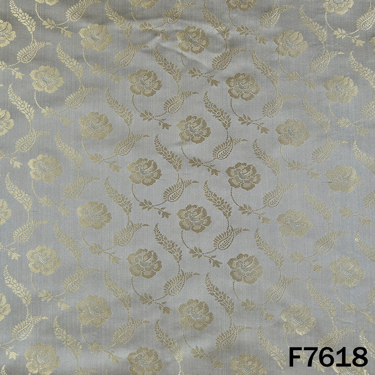 Self Jaquard Brocade Silk Fabric - F7618