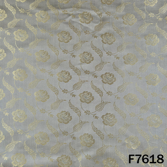 Self Jaquard Brocade Silk Fabric - F7618