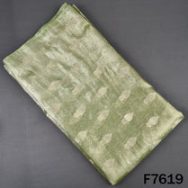Zari Buti Work Tissue Organza Fabric - F7619