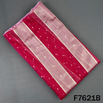 Zari Buti Work Tissue Organza Fabric - F7621