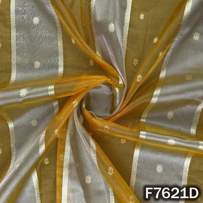 Zari Buti Work Tissue Organza Fabric - F7621