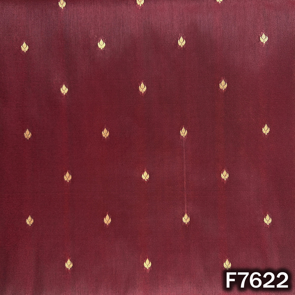 Zari Buti Work Brocade Silk Fabric - F7622