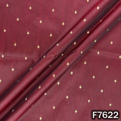 Zari Buti Work Brocade Silk Fabric - F7622