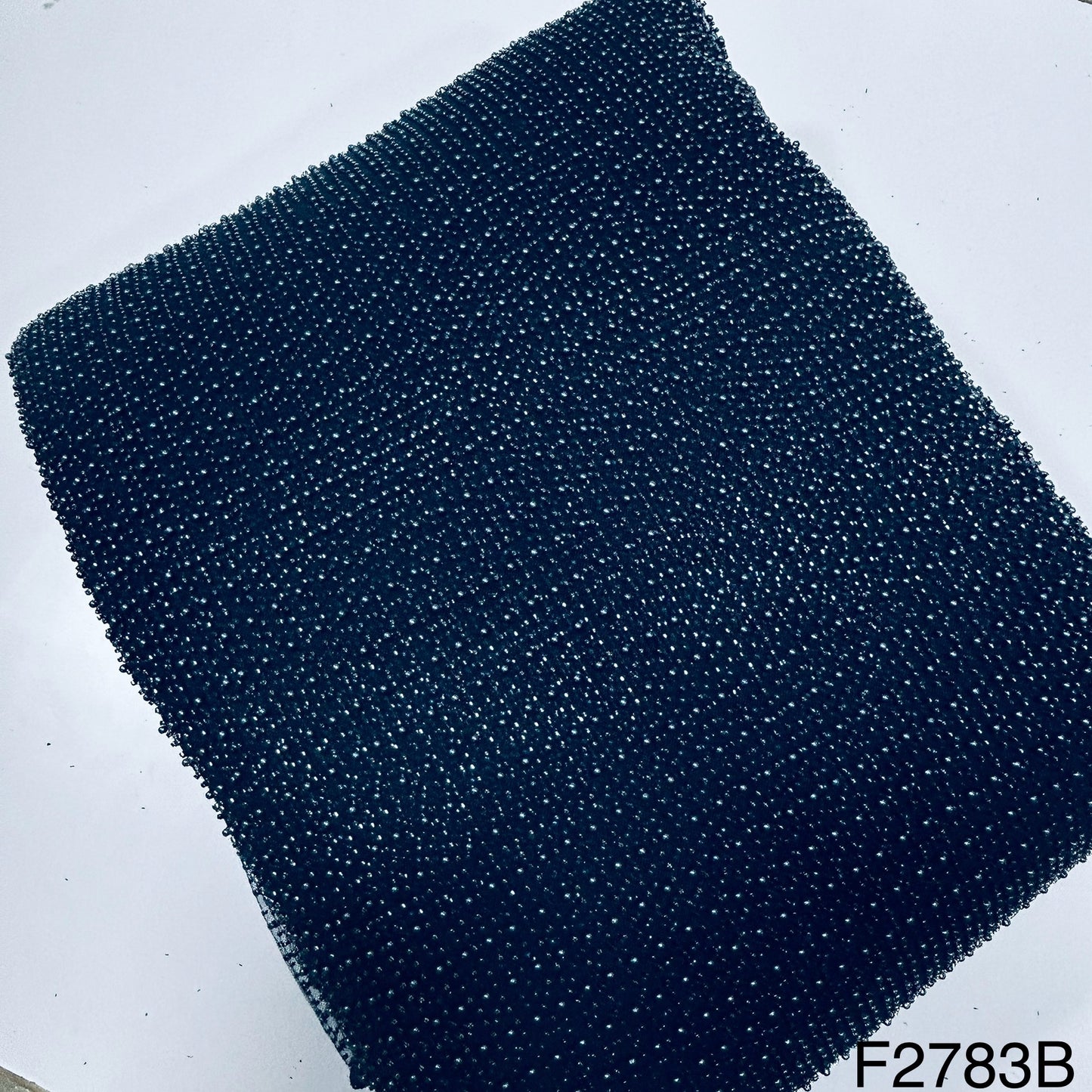 Pearl Work Embroidered Net Fabric-F2783