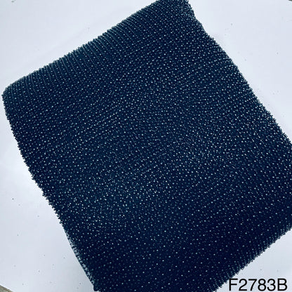 Pearl Work Embroidered Net Fabric-F2783