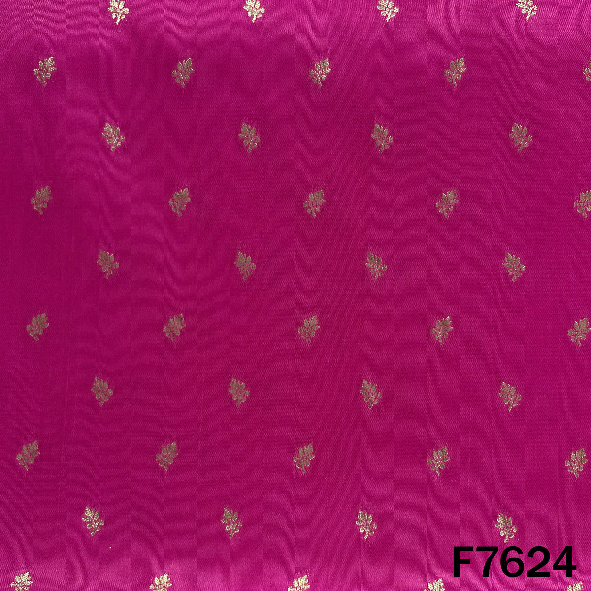 Zari Buti Work Brocade Silk Fabric - F7624