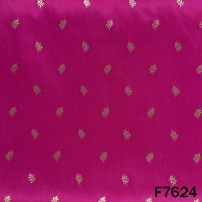 Zari Buti Work Brocade Silk Fabric - F7624