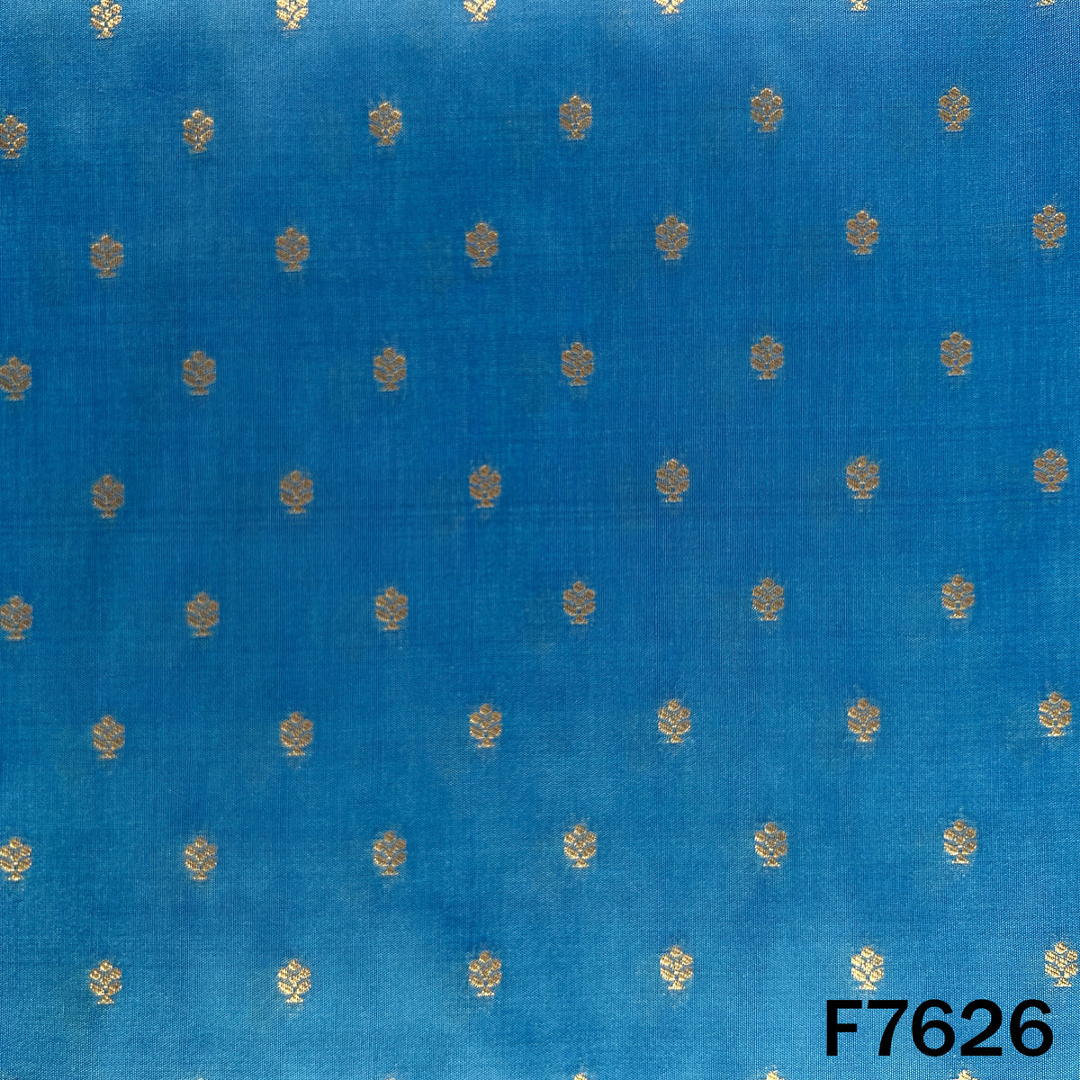Zari Buti Work Brocade Silk Fabric - F7626