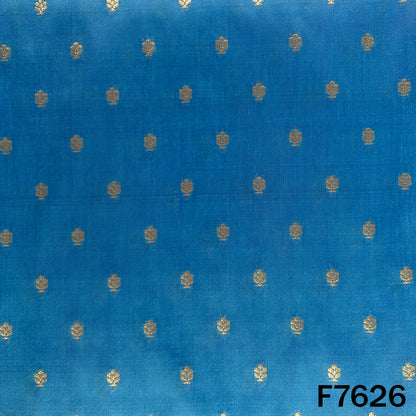 Zari Buti Work Brocade Silk Fabric - F7626