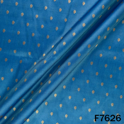 Zari Buti Work Brocade Silk Fabric - F7626