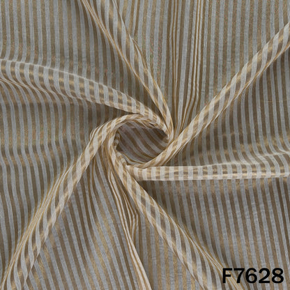 Stripes Tissue Organza Fabric - F7628