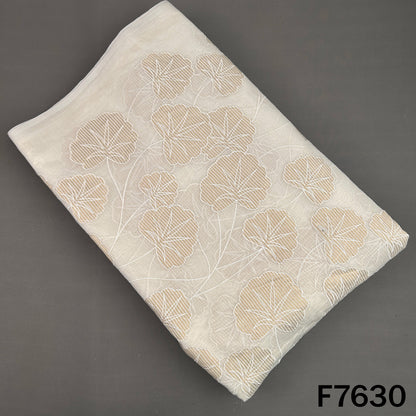 Dyeable Tissue Patch Work Mul Chanderi Fabric - F7630
