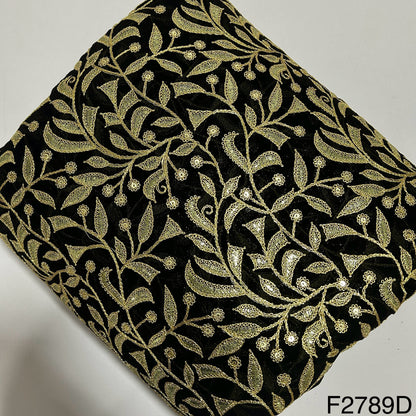 Zari Sequins Georgette Fabric-F2789