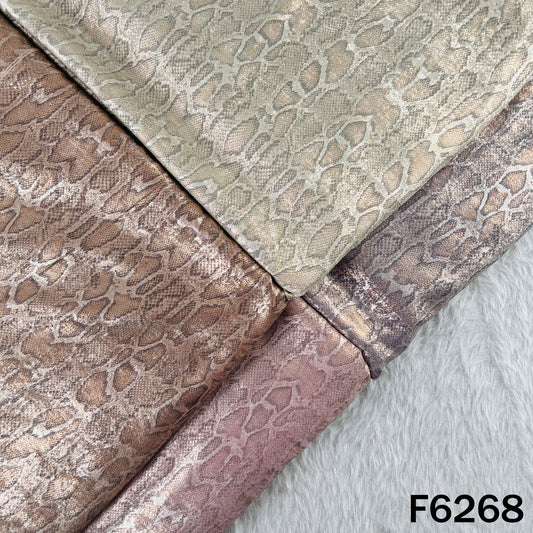 Imported Snake Print Baby Satin Fabric - F6268