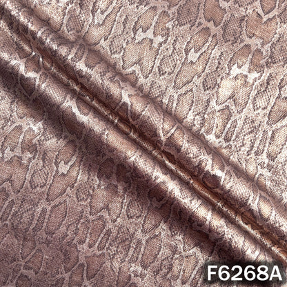 Imported Snake Print Baby Satin Fabric - F6268