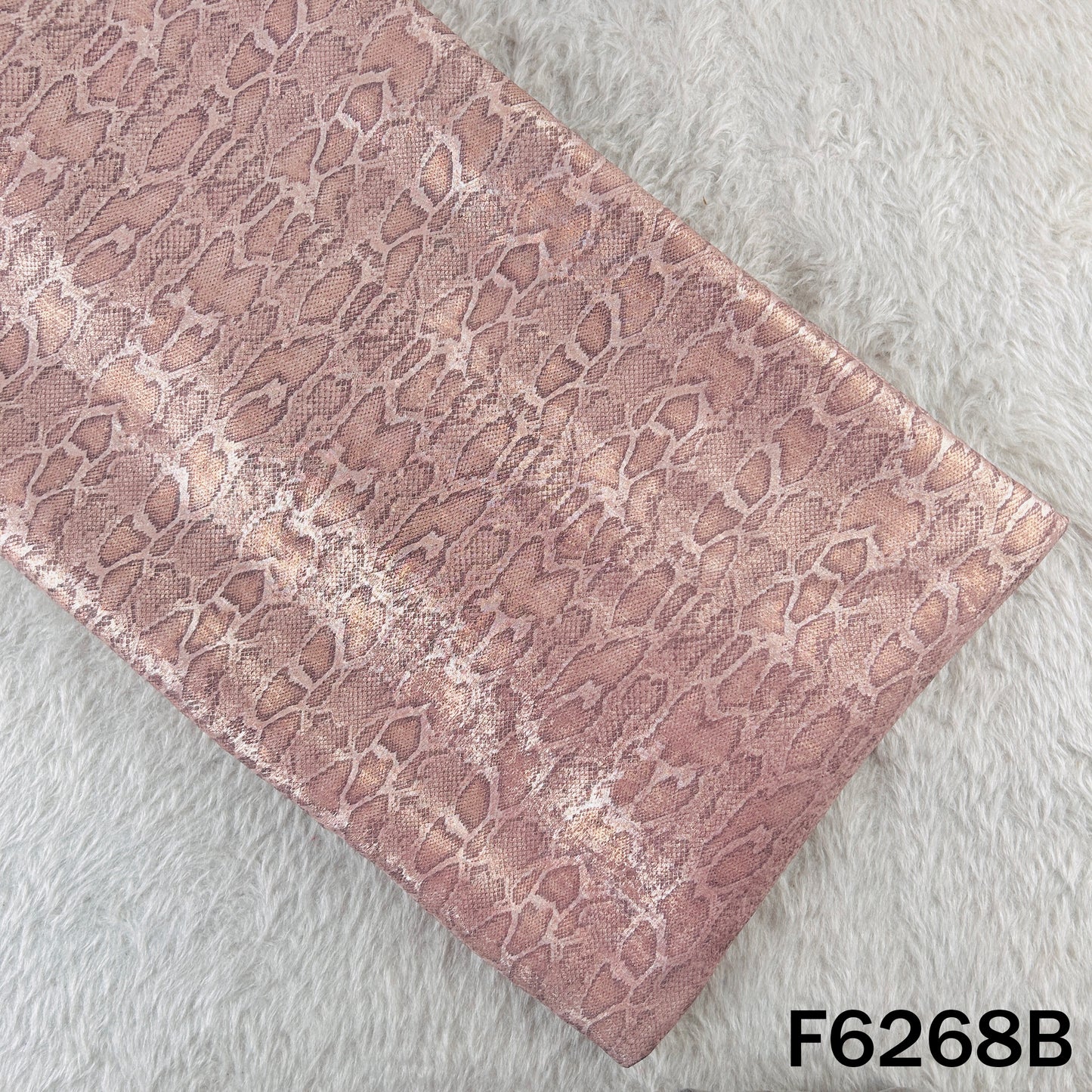 Imported Snake Print Baby Satin Fabric - F6268