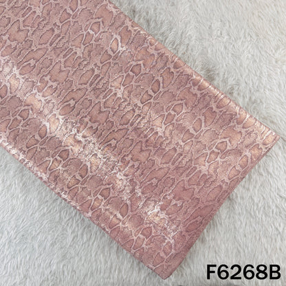 Imported Snake Print Baby Satin Fabric - F6268