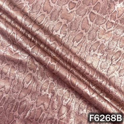 Imported Snake Print Baby Satin Fabric - F6268