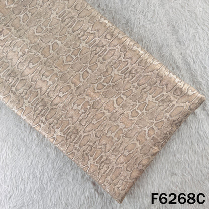 Imported Snake Print Baby Satin Fabric - F6268
