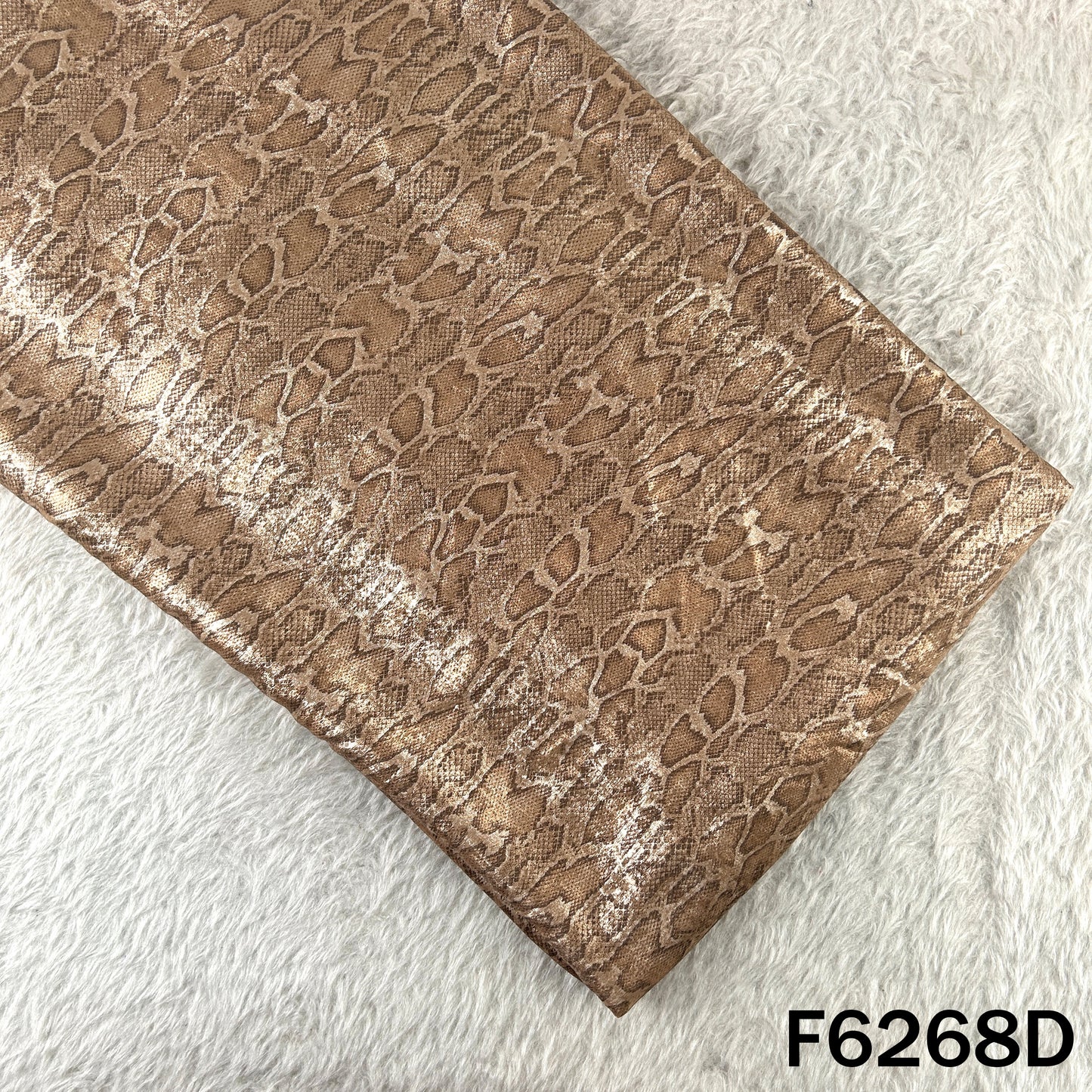 Imported Snake Print Baby Satin Fabric - F6268