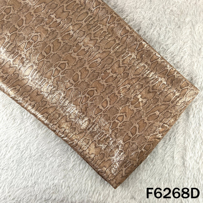 Imported Snake Print Baby Satin Fabric - F6268