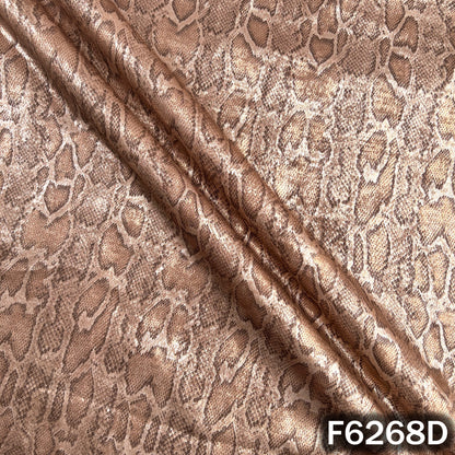 Imported Snake Print Baby Satin Fabric - F6268