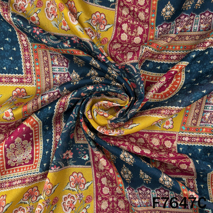 Printed Chinnon Chiffon Fabric - F7647