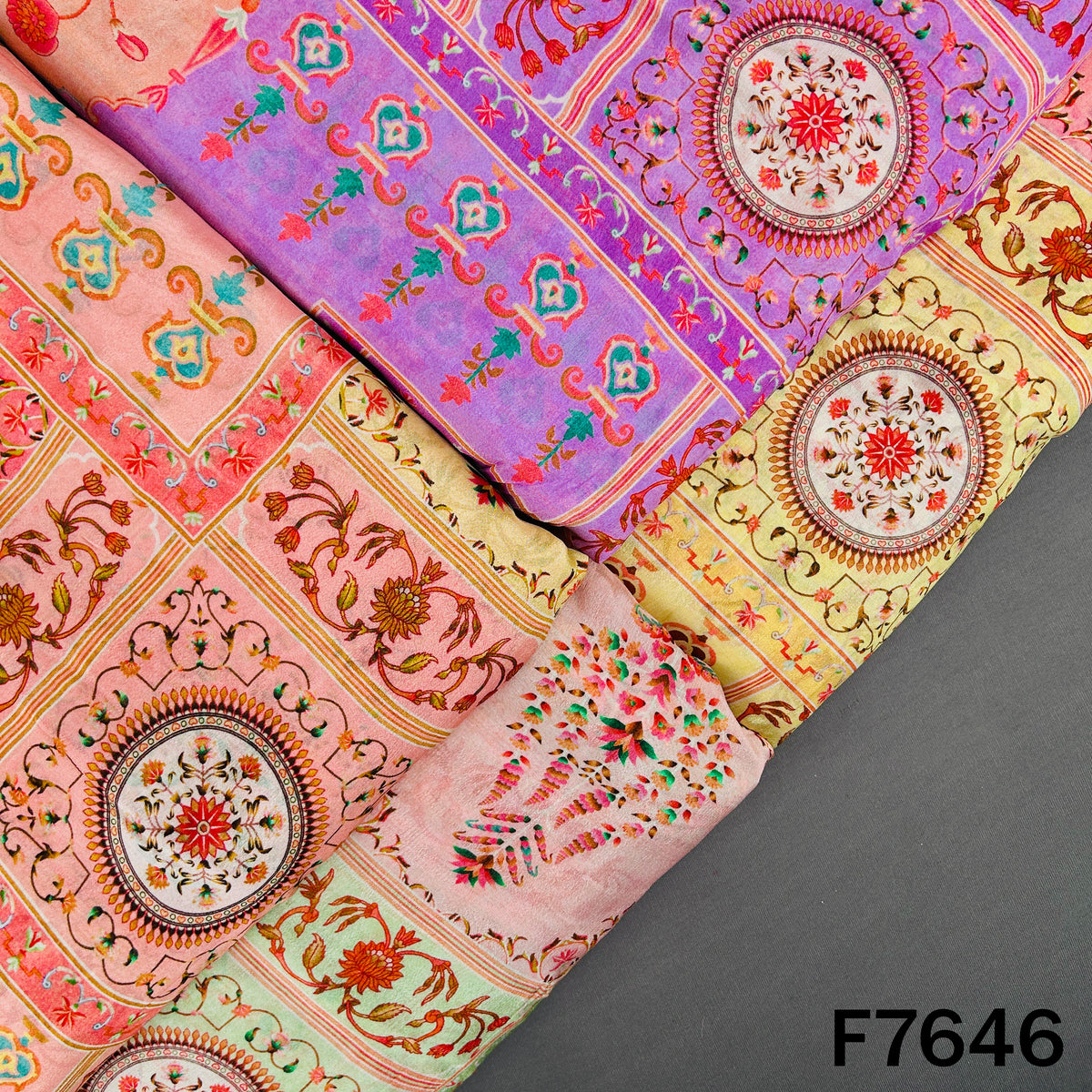 Printed Chinnon Chiffon Fabric - F7646