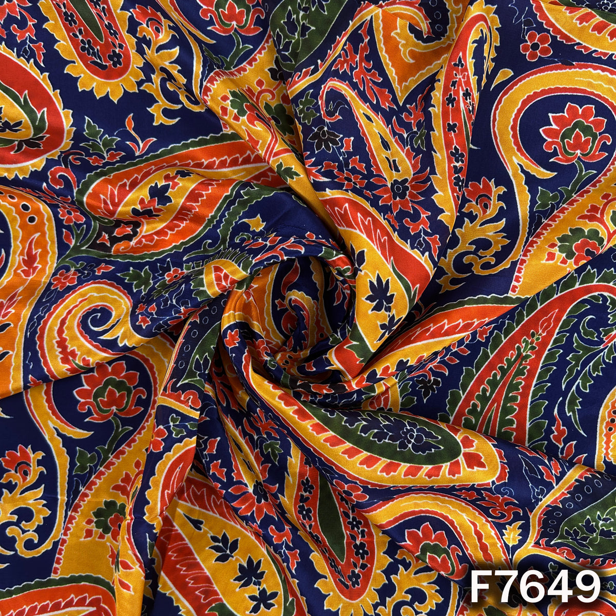Digital Print Crepe Fabric - F7649