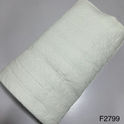 Chikankari Cotton Fabric-F2799