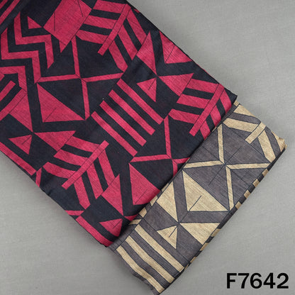 Printed Pure Monga Silk Fabric - F7642