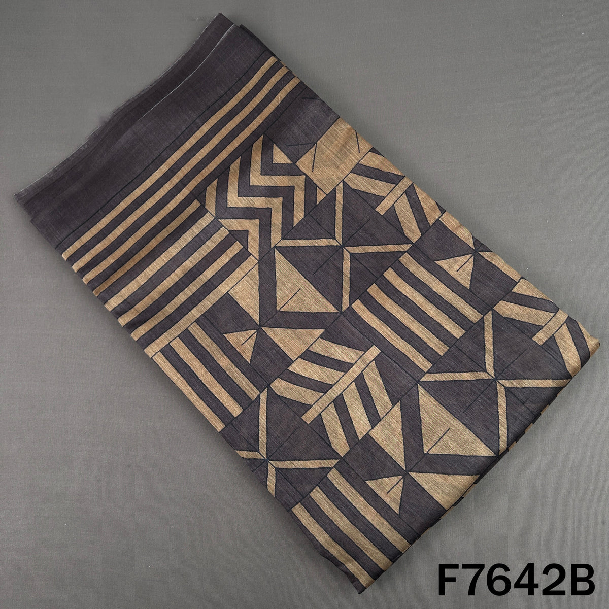 Printed Pure Monga Silk Fabric - F7642