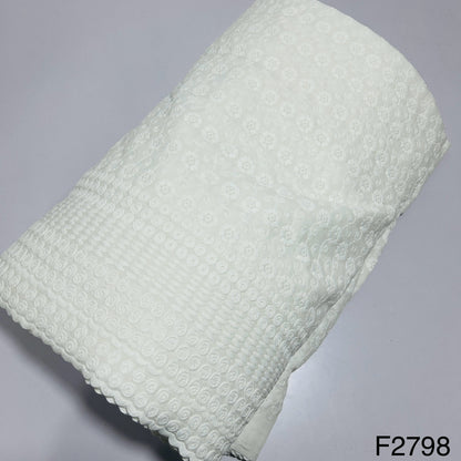 Chikankari cotton Fabric-F2798