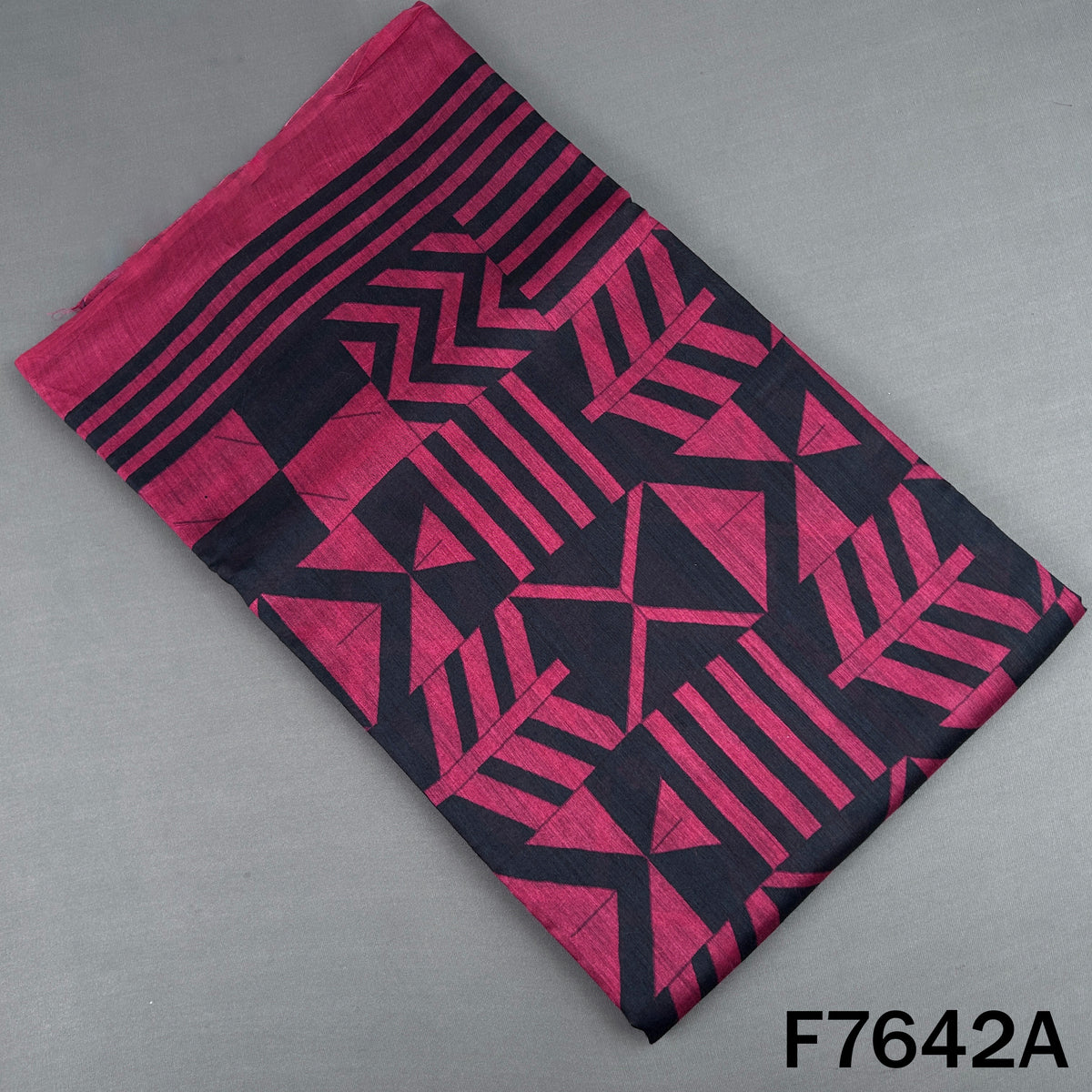 Printed Pure Monga Silk Fabric - F7642