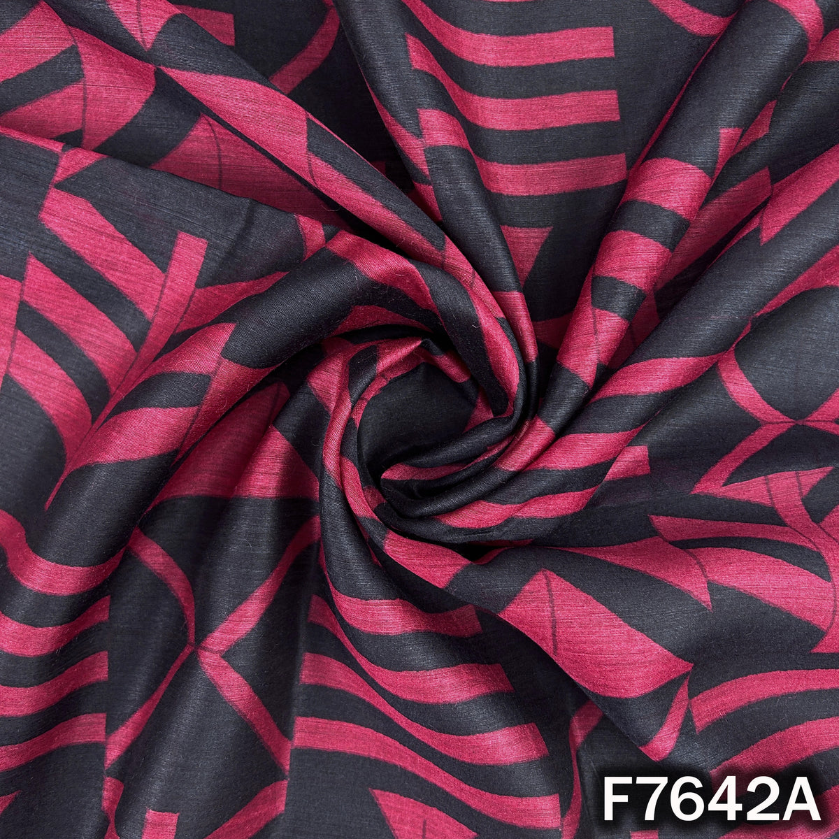 Printed Pure Monga Silk Fabric - F7642