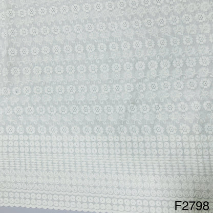 Chikankari cotton Fabric-F2798