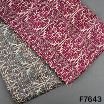 Printed Pure Monga Silk Fabric - F7643