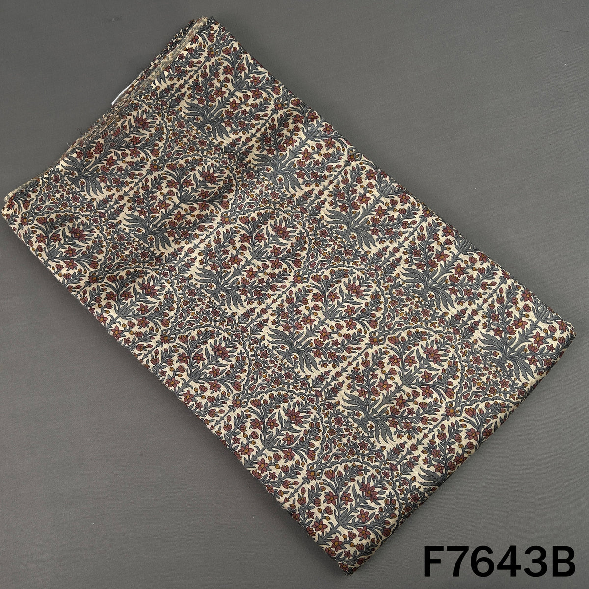 Printed Pure Monga Silk Fabric - F7643